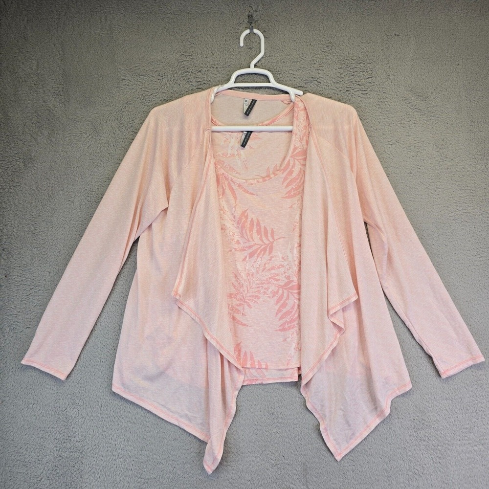 Jaclyn Intimates 2 pcs Top Sweater Womens XL Soft Cozy Comfortable Floral Lounge